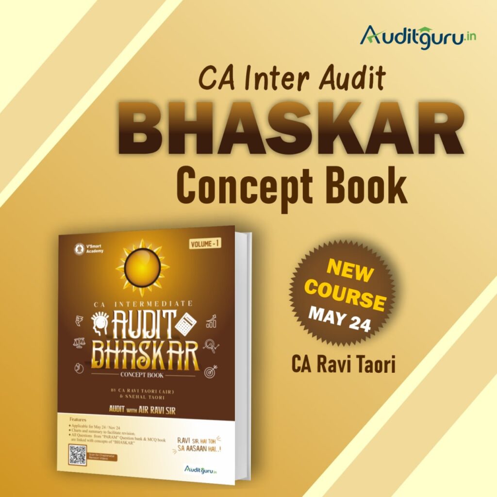 CA Inter Audit Bhaskar Concept Book