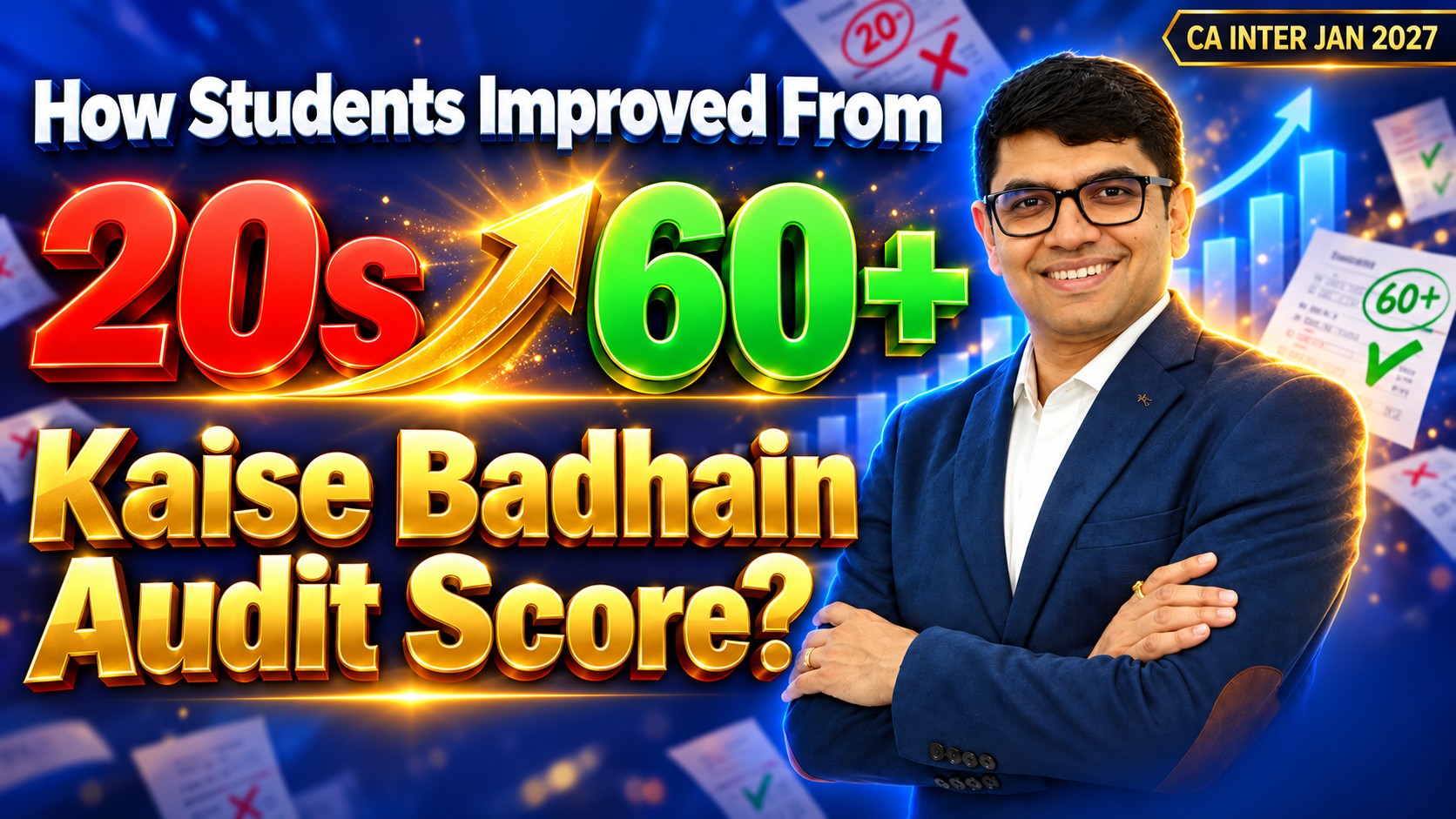 CA Inter Audit Jan 2027 strategy - 20s to 60+ by CA Ravi Taori